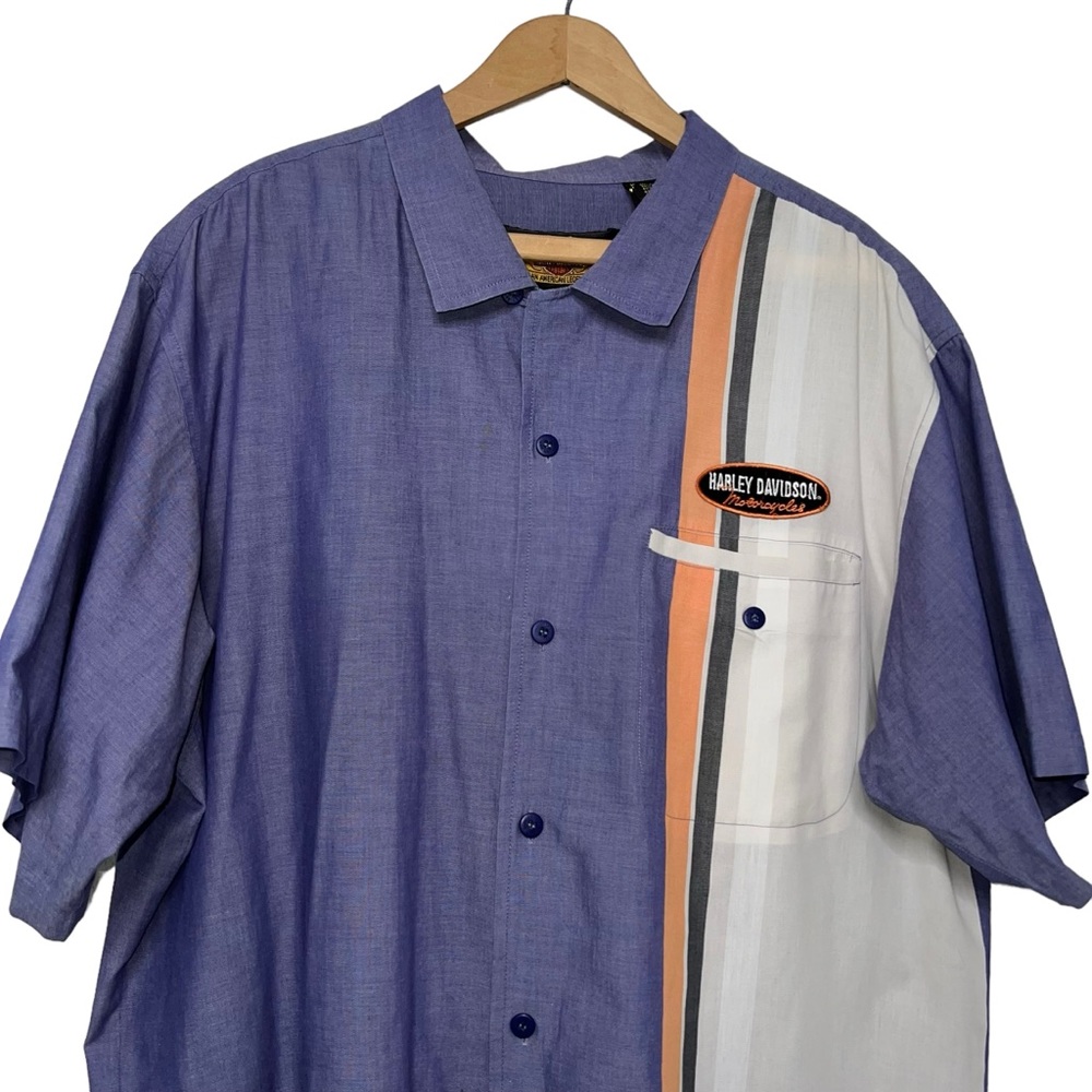 Harley Davidson Men’s Button Up Shirt Size Large - Picture 4 of 12